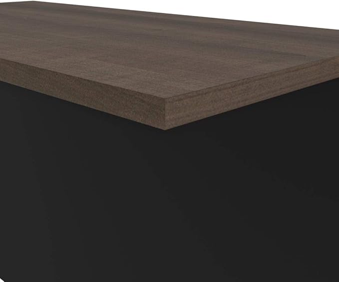 Bestar Connexion Desk Bridge, 40W, Antigua & Black