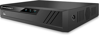 Amcrest NV4108E-A2 4K 8CH POE NVR (1080p/3MP/4MP/5MP/8MP) POE Network Video Recorder - Supports up to 8 x 8MP/4K IP Cameras, 8-Channel Power Over Ethernet Pre-Installed 4TB Hard Drive (NV4108E-4TB)