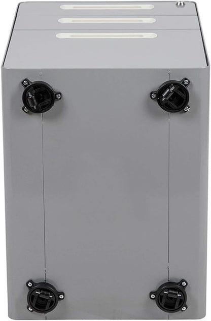 Flash Furniture Wren Ergonomic 3-Drawer Mobile Locking Filing Cabinet with Anti-Tilt Mechanism and Hanging Drawer for Legal & Letter Files, Gray