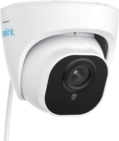 REOLINK 5MP PoE Security Camera, 2.8mm Len, 130° Diagonal, 100ft IR Night Vision, Up to 256GB SD Card, Built-in Mic, Human/Vehicle/Pet Detection for Outdoor Indoor Home Surveillance, RLC-520A-2.8mm