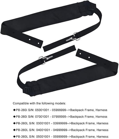 2 Pack Backpack Blower Straps C061000100 - Compatible with Echo PB-260 PB-403 PB-403H PB-403T PB-413, Replaces P021001770 P021001760 30030008260 30030008261- Leaf Blower Shoulder Strap Kit