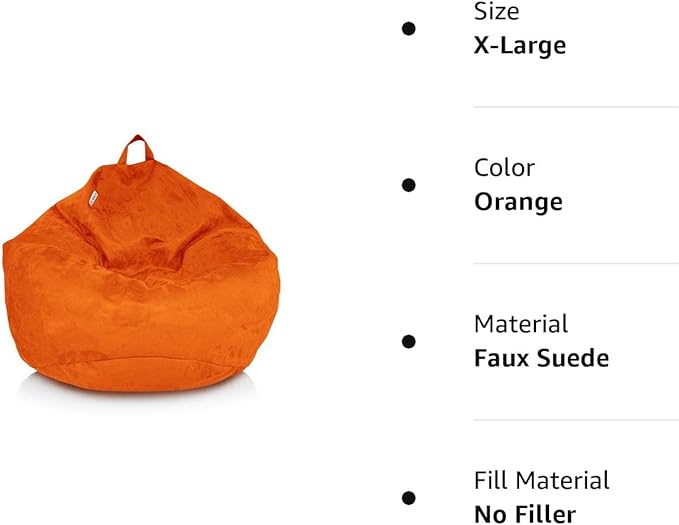 Bean Bag Stuffed Animal Storage Or Cover | No Filler | Extra Large | for Adults Or Kids | Double Stitched | Durable Zipper | Premium Microsuede