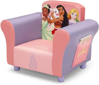 Delta Children Kids Character Upholstered Chair, Disney Princess