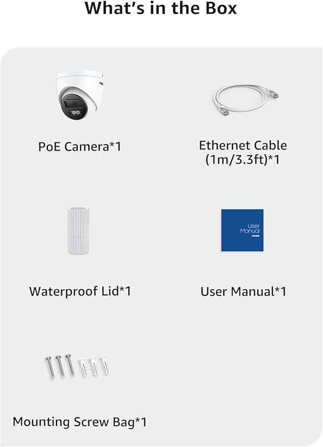 ANNKE C800 4K PoE Security Camera with AI Human/Vehicle Detection, IP Cam with Audio,Wide Angle, Remote Access, Spotlight Night Vision, IP67, H.265+, Support to 512GB TF Card
