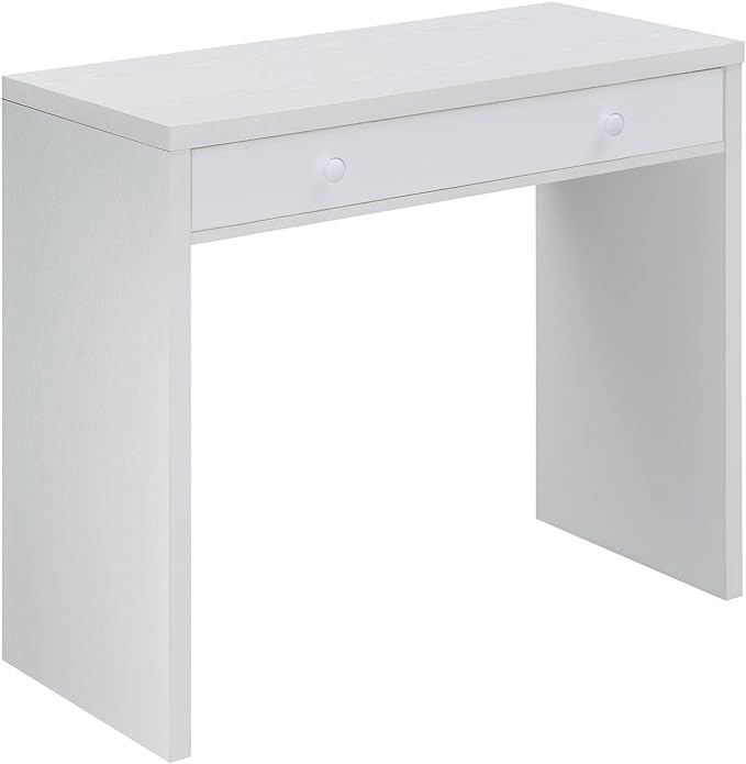 Convenience Concepts Northfield Desk with Drawer, White