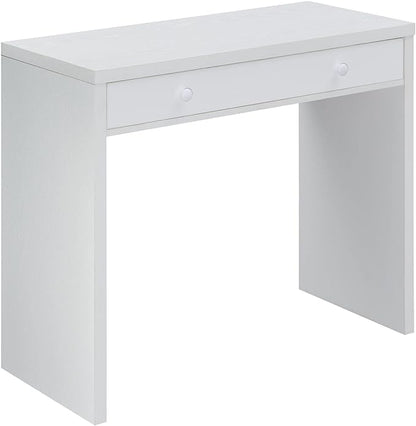Convenience Concepts Northfield Desk with Drawer, White