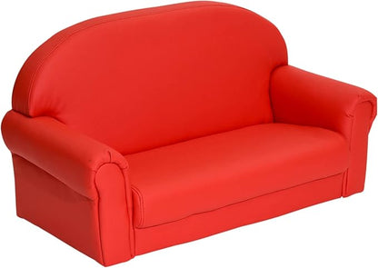 Children's Factory Red As We Grow Toddler Sofa