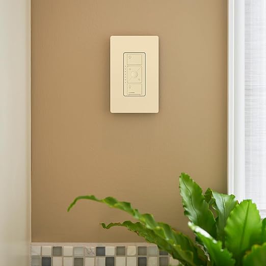 Lutron Caseta Original Smart Dimmer Switch ELV+ (Lutron Hub Required), 250W LED, Single-Pole/3-Way, Neutral Required, PD-5NE-WH, White