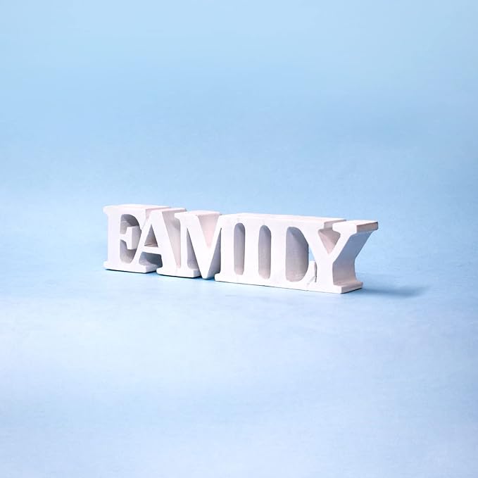 Family – White, Aesthetic Table Decor for Home or Office, Desk or Shelf. Quirky Room Decoration showpiece, Ideal for Birthday Gift, Corporate Gift, and Inspiring Wall Decor