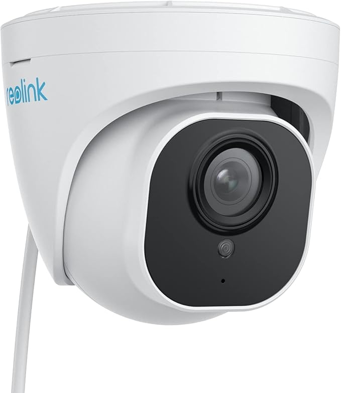 REOLINK 4K Security Camera Outdoor System, IP PoE Dome Surveillance Camera with Human/Vehicle Detection, 100Ft 8MP IR Night Vision, Work with Smart Home, Timelapse, Up to 256GB SD Card, RLC-820A