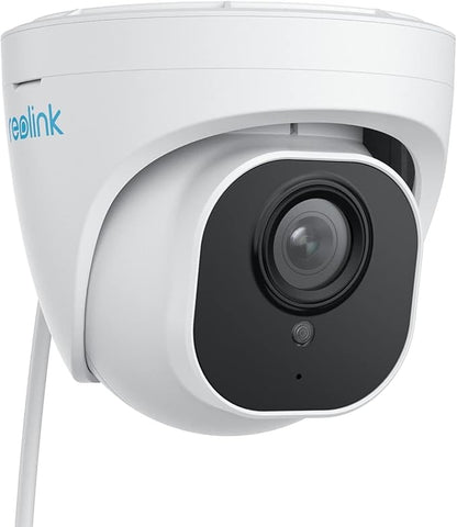 REOLINK 4K Security Camera Outdoor System, IP PoE Dome Surveillance Camera with Human/Vehicle Detection, 100Ft 8MP IR Night Vision, Work with Smart Home, Timelapse, Up to 256GB SD Card, RLC-820A