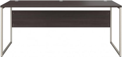 Bush Business Furniture HYD373SG Hybrid 72-Inch Computer Table Desk with Metal Legs, Storm Gray