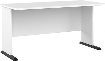 Bush Business Furniture Studio A 60-inch W Computer Desk, White (SDD160WH)