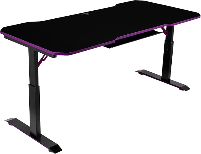 Cooler Master GD160 PC Gamimg Desk, Onesize, Black, Purple