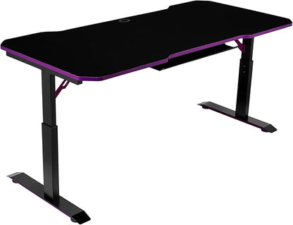 Cooler Master GD160 PC Gamimg Desk, Onesize, Black, Purple