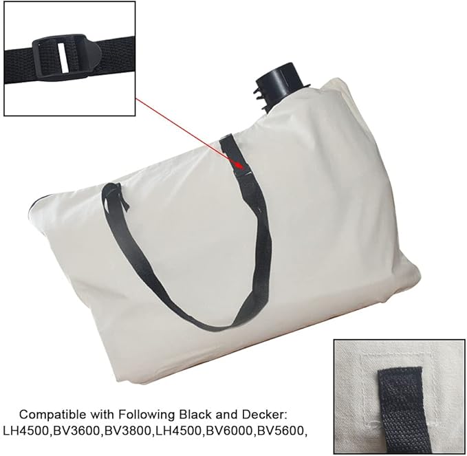 BV-005 610004-01 Shoulder Bag - by Braveboy, Compatible with Black & Decker 614000401 BV2500 BV4000 Leaf Blower - Replacement BV-005 Collection Bag (1)