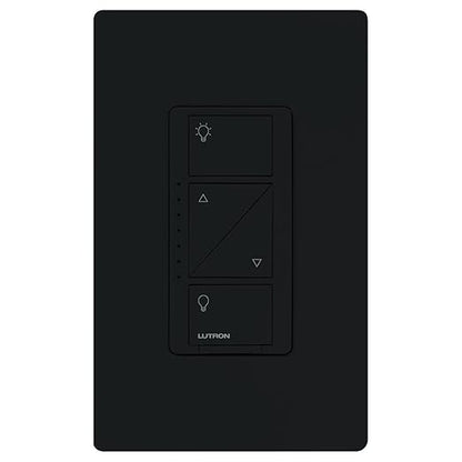Lutron Caseta Original Smart Dimmer Switch (Lutron Smart Hub Required), for LED Lights, 150 Watt, Single-Pole/3-Way, No Neutral Required, PD-6WCL-BL 6-PACK, Black, 6 Pack