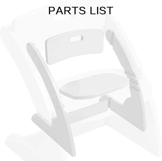 HOUCHCIS Toddler Chair, Wooden Toddler Chair for Kids, Adjustable Kids Chairs for Toddlers, Toddler Chairs and Small Chair, Kids Chair (White)