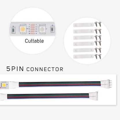 BTF-LIGHTING 5050 RGBW RGB+Warm White(2700K-3000K) 150RGB+150White LED Tape Light 5m 16.4ft 60LED/m Multi-Colored IP67 12mm Width FPCB DC12V for Bedroom Home Decoration(No Adapter or Controller)