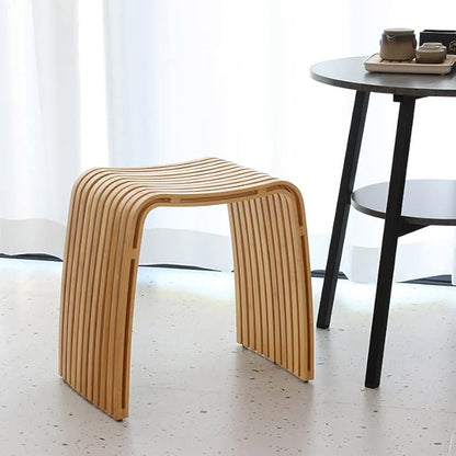 Bamboo Dining Stool Dining Chair Dressing Stool Shoe Stool Bathroom Stool Dining Room Bathroom Living Room Study Bedroom Durable and Beautifully Designed