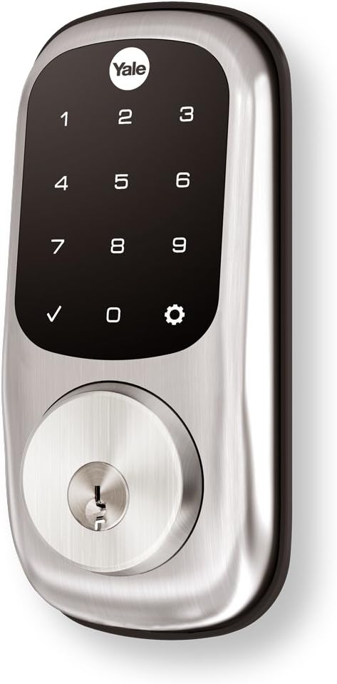 Yale Assure Deadbolt Lock with Touchscreen, Satin Nickel Digital Non-Connected Entry Door Lock with Electronic Keypad and Back-Up Key, ‎‎YRD226NR619