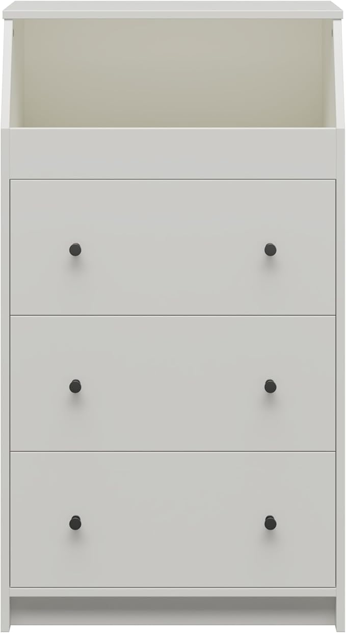 Ameriwood Home The Loft 3 Drawer Dresser, White