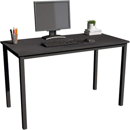 soges 47 inches Desk Computer Desk Home Office Table Writing Desk Study Table Computer Workstations Black GCP2AC3-120BK