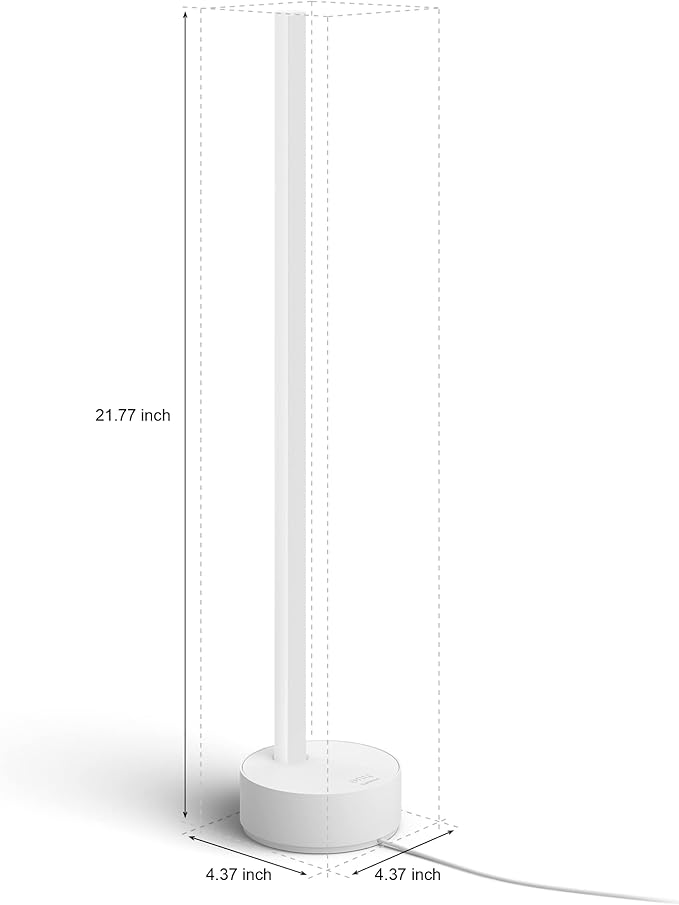 Philips Hue Signe Smart Table Lamp, White - White and Color Ambiance LED Color-Changing Light - 2 Pack - Control with Hue App - Compatible with Alexa, Google Assistant, and Apple Homekit
