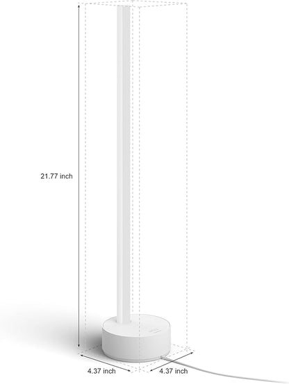 Philips Hue Signe Smart Table Lamp, White - White and Color Ambiance LED Color-Changing Light - 2 Pack - Control with Hue App - Compatible with Alexa, Google Assistant, and Apple Homekit