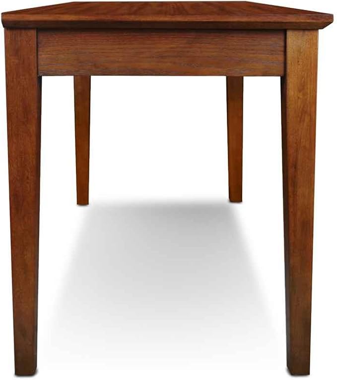 Leick Home 82400 Mission Writing Computer Desk with Drop Front Keyboard Drawer, for Home Office, Solid Wood, Mission Oak