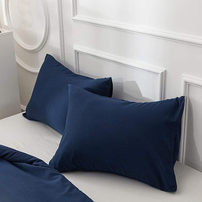 Navy Blue Comforter Queen Navy Blue Bedding Set Soft Dark Navy Bedding Comforter Set Men Navy Blue Bed Set Women Breathable Durable Bed Comforter Set Dark Navy Bedding Set Queen