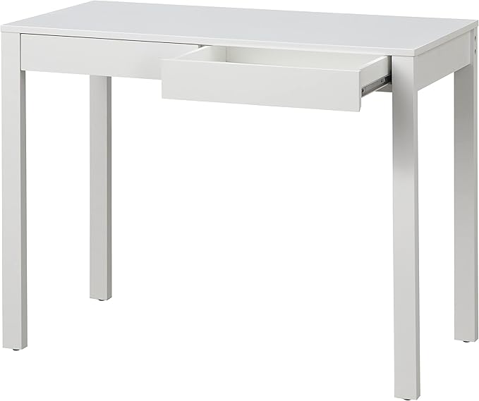 Target Marketing Systems Gabby Home Office, Study Room, Vanity or Bedroom, Computer 2 Drawers, Contemporary Style Desk with Storage, 40” x 20”, White