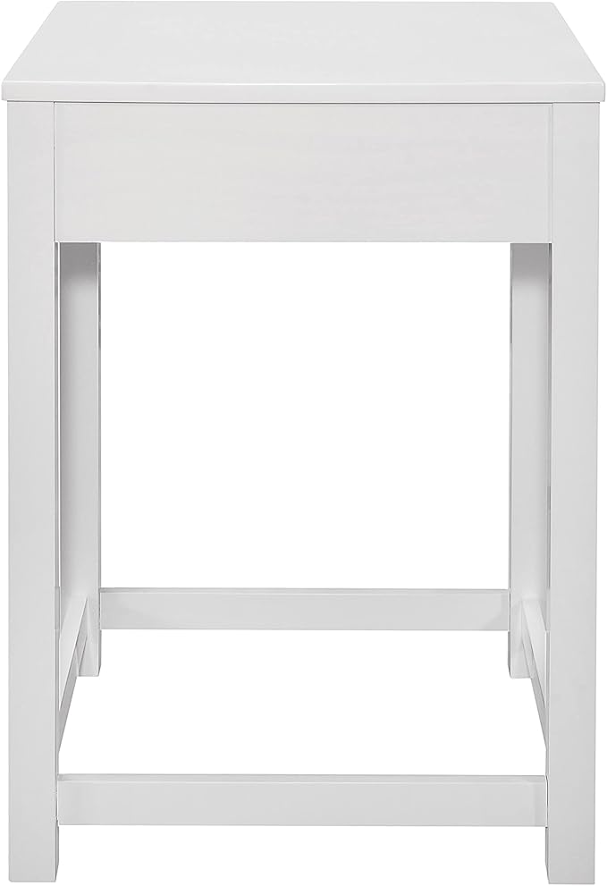 Lexicon Ozias Square Home Office Corner Unit Table, 22" x 22", White