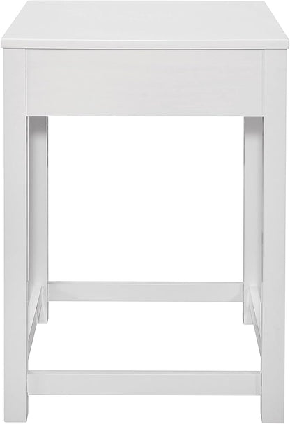 Lexicon Ozias Square Home Office Corner Unit Table, 22" x 22", White