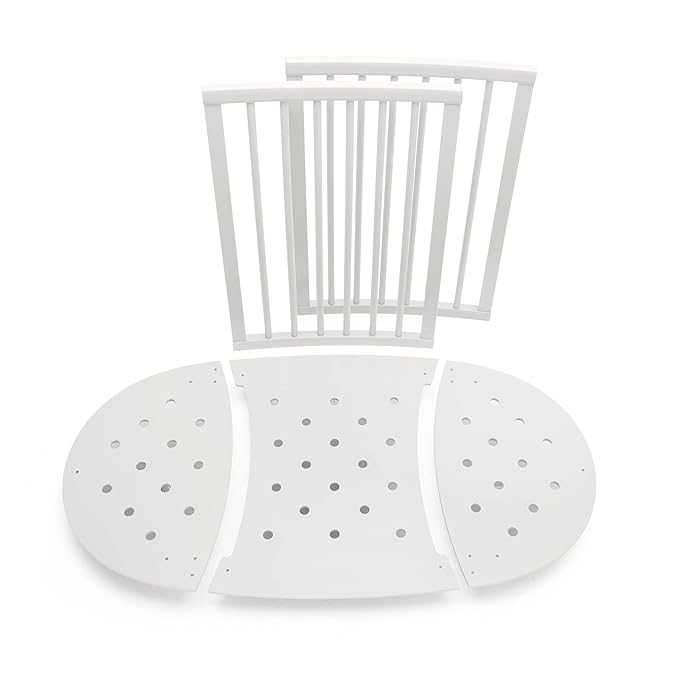 Stokke Sleepi Bed Extension, White - Convert Sleepi Mini Crib Into Sleepi Bed - Suitable for Children Up to 3 Years - Mattress Sold Separately - Extends Bed to 50 Inches