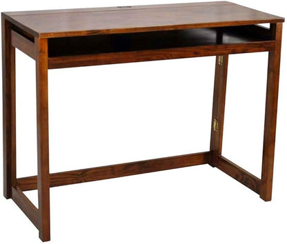 Casual Home Folding Desk with Pull-Out & USB Ports