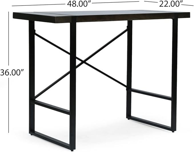 Christopher Knight Home Glentana Desk, Black + Brown