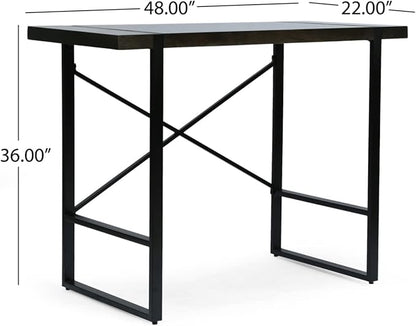 Christopher Knight Home Glentana Desk, Black + Brown