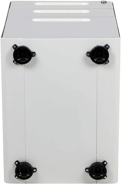 Flash Furniture Wren Ergonomic 3-Drawer Mobile Locking Filing Cabinet with Anti-Tilt Mechanism and Hanging Drawer for Legal & Letter Files, White