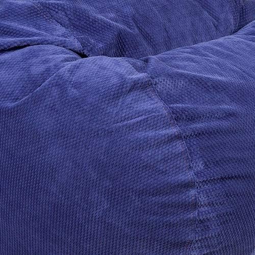 CordaRoy's Chenille Bean Bag Chair, Convertible Chair Folds from Bean Bag to Lounger, As Seen on Shark Tank, Navy - Full Size