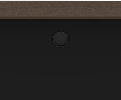 Bestar Connexion Desk Bridge, 40W, Antigua & Black