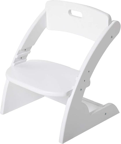 HOUCHCIS Toddler Chair, Wooden Toddler Chair for Kids, Adjustable Kids Chairs for Toddlers, Toddler Chairs and Small Chair, Kids Chair (White)