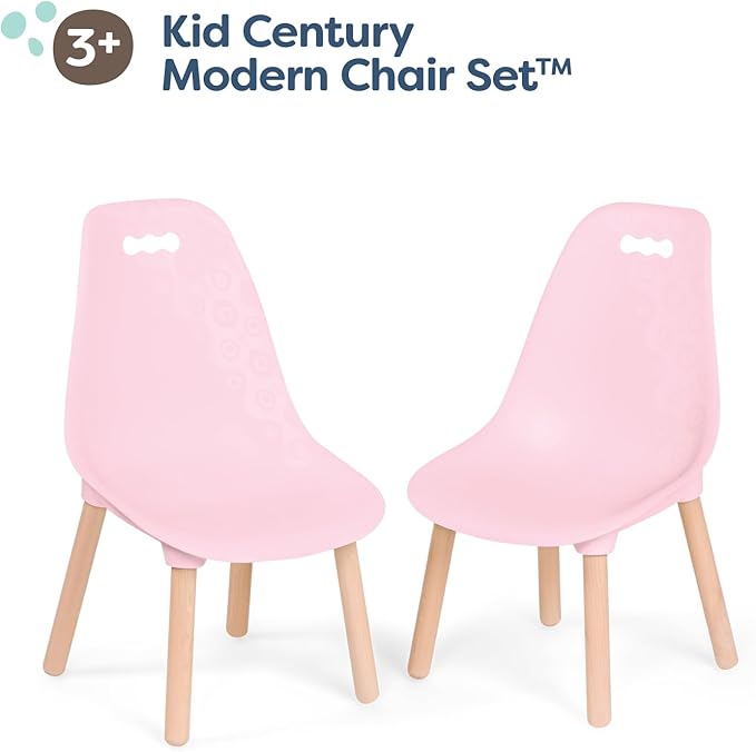 B. toys Pink B. Spaces Chairs Set