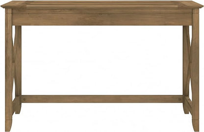 Bush Furniture Key West 2-Drawer Lateral File & Writing Table Set, Modern Farmhouse Home Office
