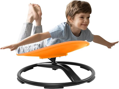 Zhenx Spinning Chair for Kids, Autism Kids Swivel Chair, Kids Sensory Chair, Spinning Chair for Autistic Kids & ADHD Children, Sit and Spin Training Body Coordination(Orange)