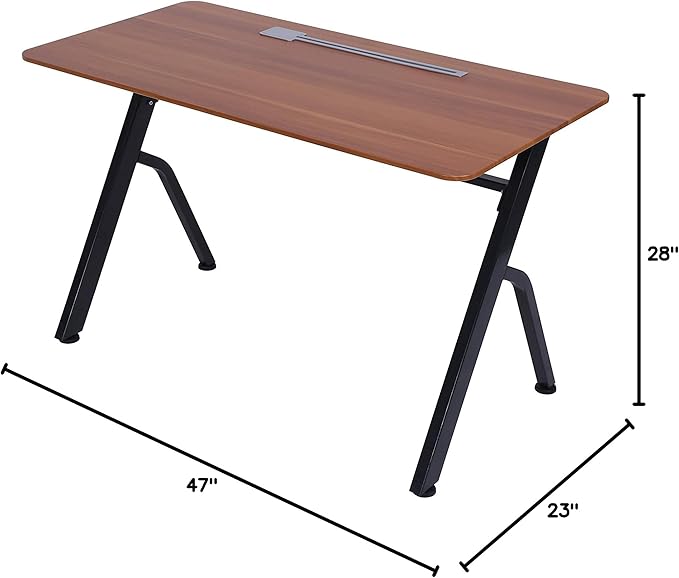 ApexDesk 47" Computer Desk, Modern Simple Style Desk for Home Office, Study Student Writing Desk - Apple