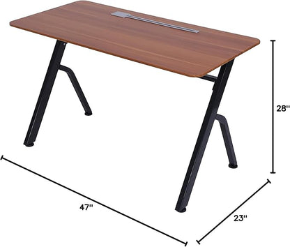ApexDesk 47" Computer Desk, Modern Simple Style Desk for Home Office, Study Student Writing Desk - Apple