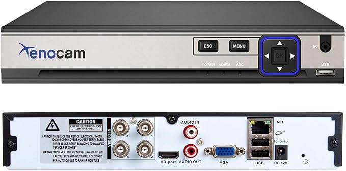 4CH 5M-N/1080N Full High Definition Hybrid for AHD/TVI/CVI/Analog/IP DVR H.265 CCTV Video Recorder P2P Remote Phone Monitoring for Home Security Surveillance System Camera (NO HDD)…