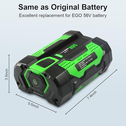 3.0Ah 56V Replacement for EGO 56V BA2800 Battery, Compatible with EGO 56 Volt Power Tools LB6504/LB5804/LB6003/LB5302/SNT2114 Leaf Blower, Lawn Mower and Snow Blower, Black