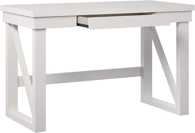 Ameriwood Home Crestwood, White Computer Desk,